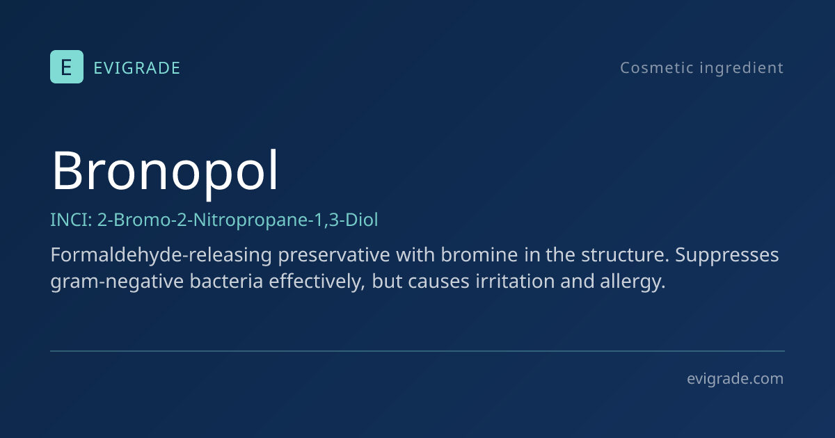 Bronopol: caution in pregnancy – INCI review, safety, uses – Evigrade