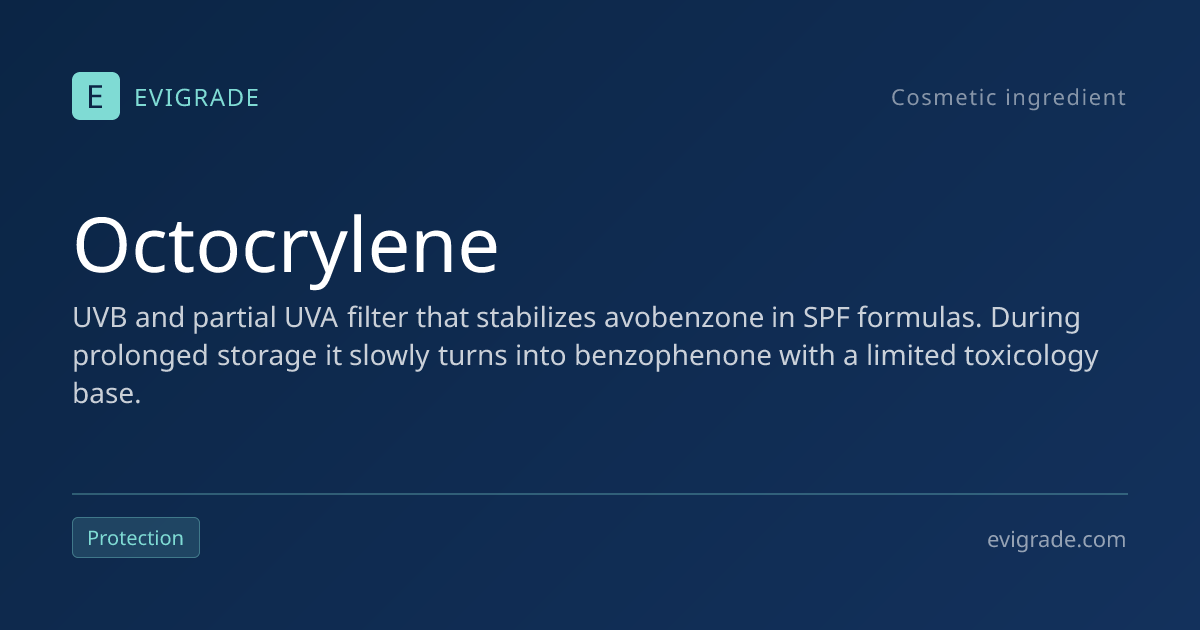 Octocrylene in Sunscreen: Stabilizer, Safety Concerns – Evigrade